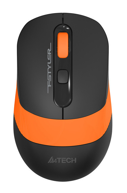 Мышь A4Tech Fstyler FG10, USB, черный/оранжевый