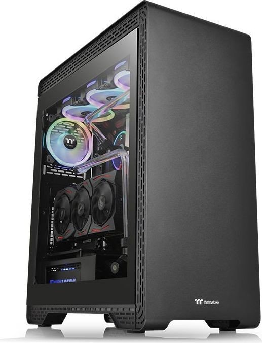 

Корпус Thermaltake S500 TG, ATX, Midi-Tower, 2xUSB 3.0, черный, без БП (CA-1O3-00M1WN-00), S500 TG