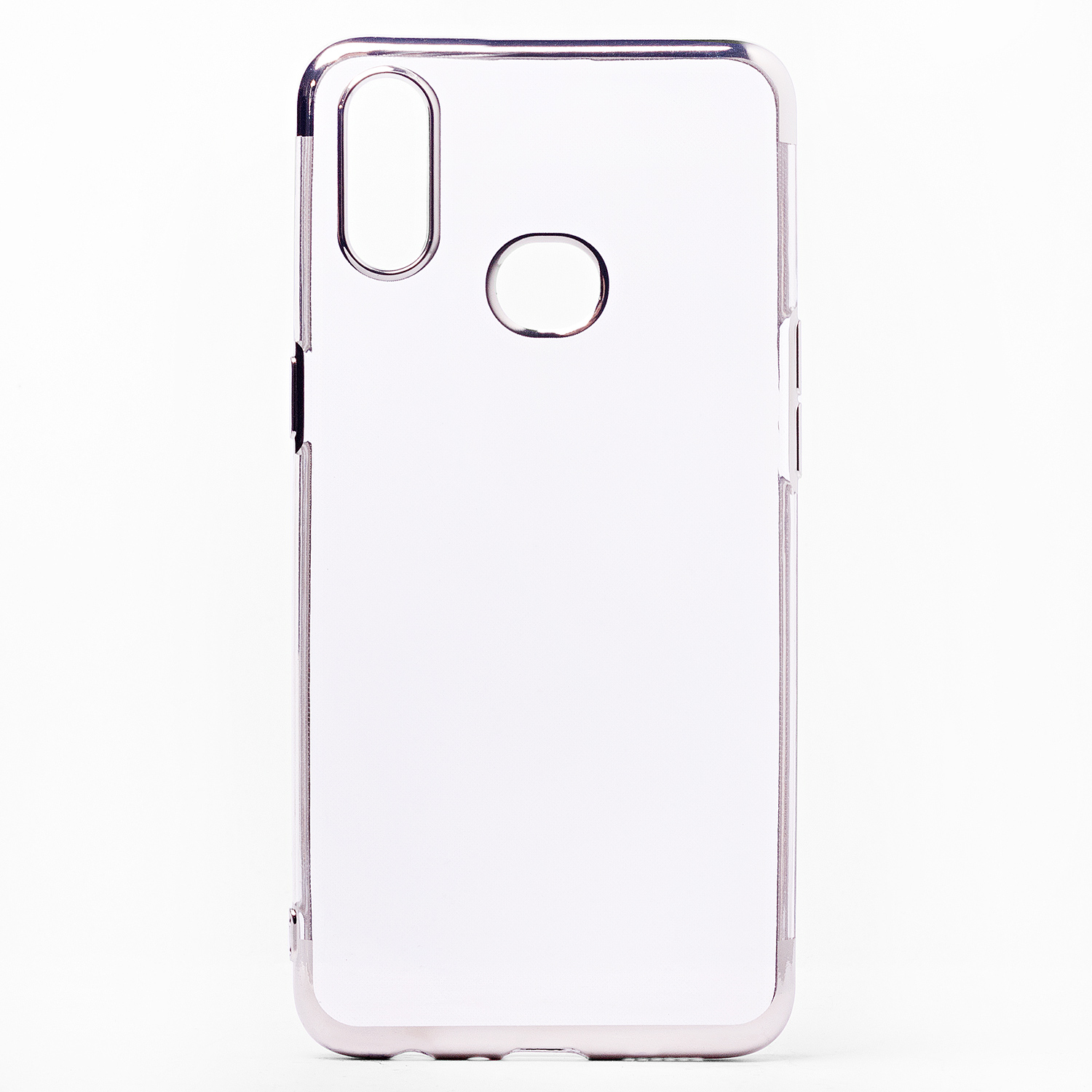 

Чехол-накладка SC152 для смартфона Samsung SM-A107 Galaxy A10s, силикон, прозрачный, с серебристой рамкой (109775)