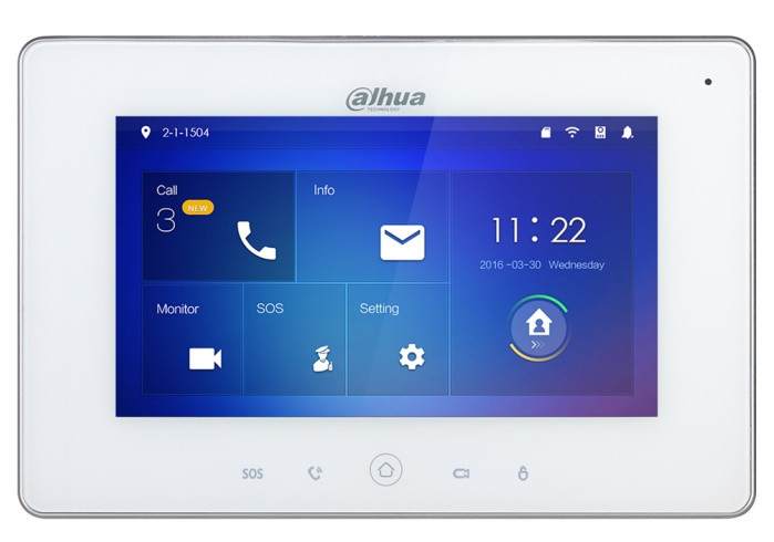 

Видеодомофон DAHUA VTH5221DW, 7" 1024x600, белый (DH-VTH5221DW), VTH5221DW