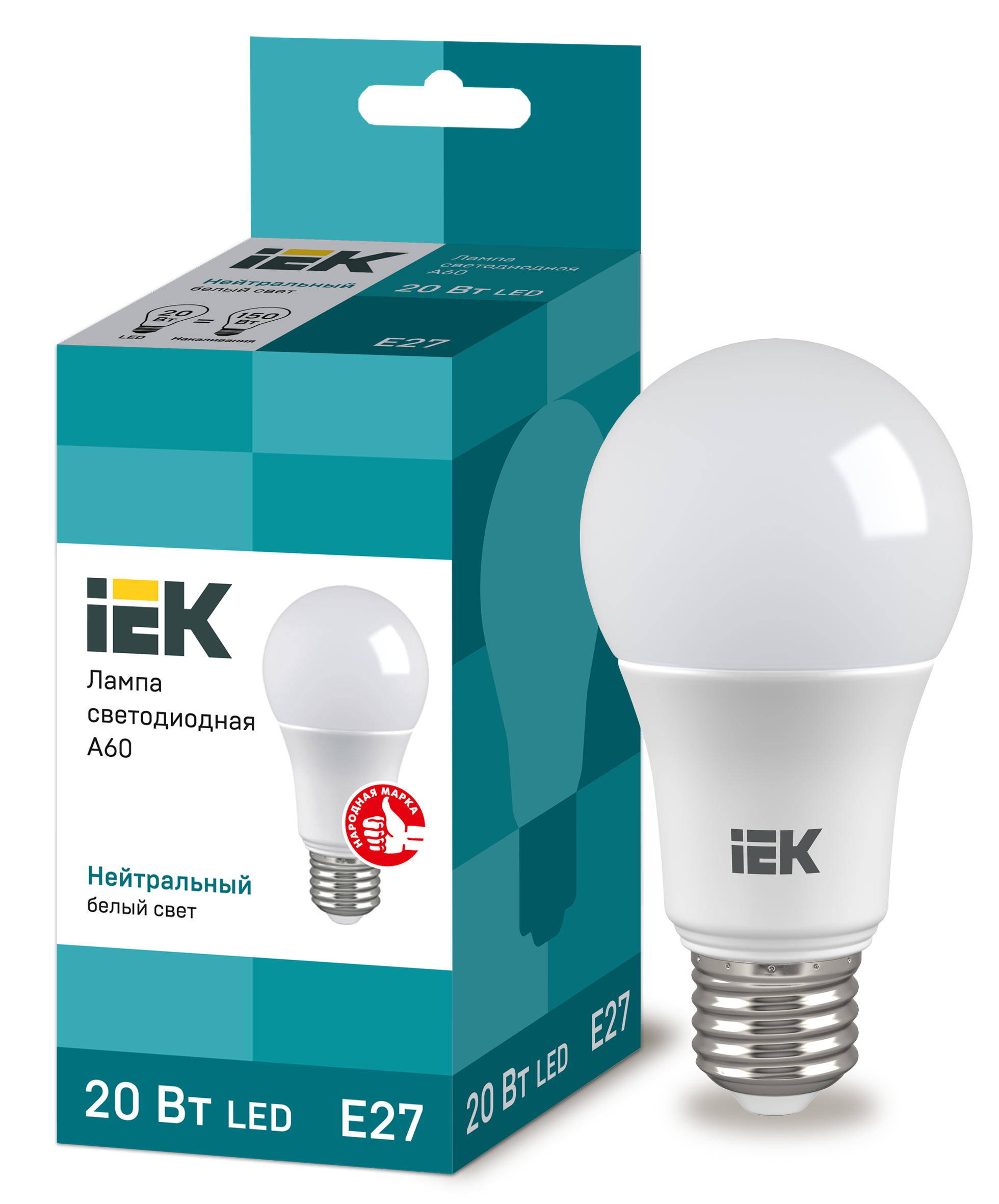 Лампа IEK (LLE-A60-20-230-40-E27)