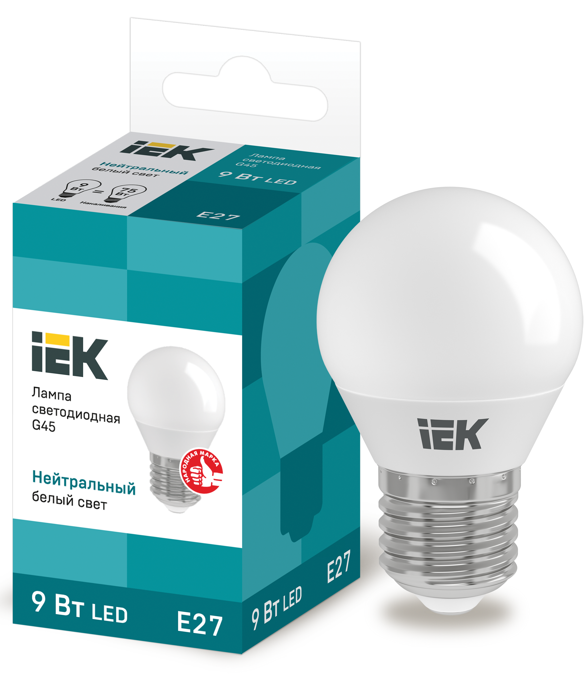 Лампа IEK (LLE-G45-9-230-40-E27)