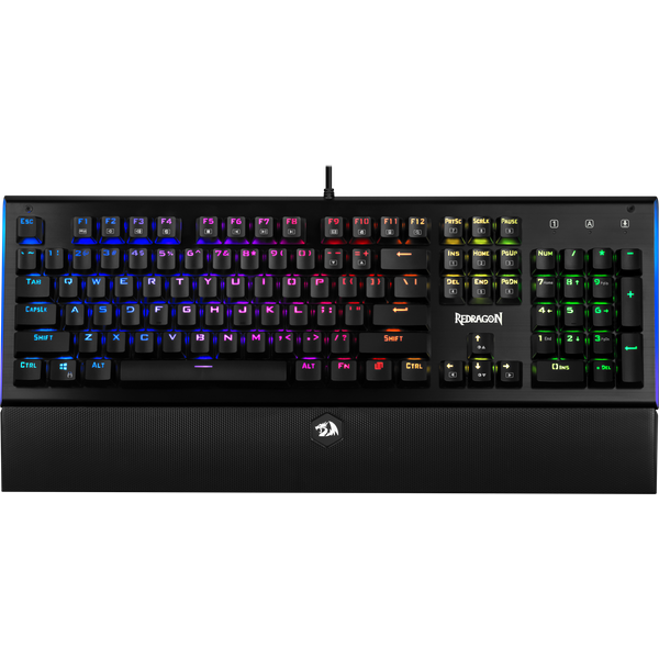

Клавиатура проводная Redragon Aryaman, механическая, Outemu Blue, подсветка, USB, черный (75142), Aryaman