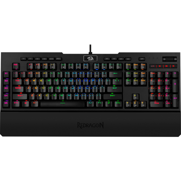 

Клавиатура проводная Redragon Brahma, механическая, Outemu Blue, подсветка, USB, черный (77647), Brahma