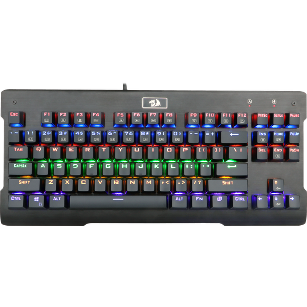

Клавиатура проводная Redragon Visnu, механическая, Outemu Blue, подсветка, USB, серый (75024), Visnu