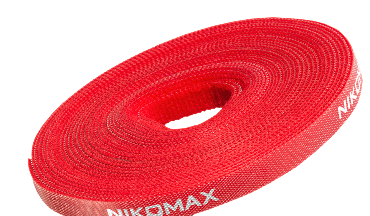 

Стяжка-липучка Nikomax, 9 мм x 5м, 1 шт., в рулоне, красный (NMC-CTV05M-09-RL-RD)