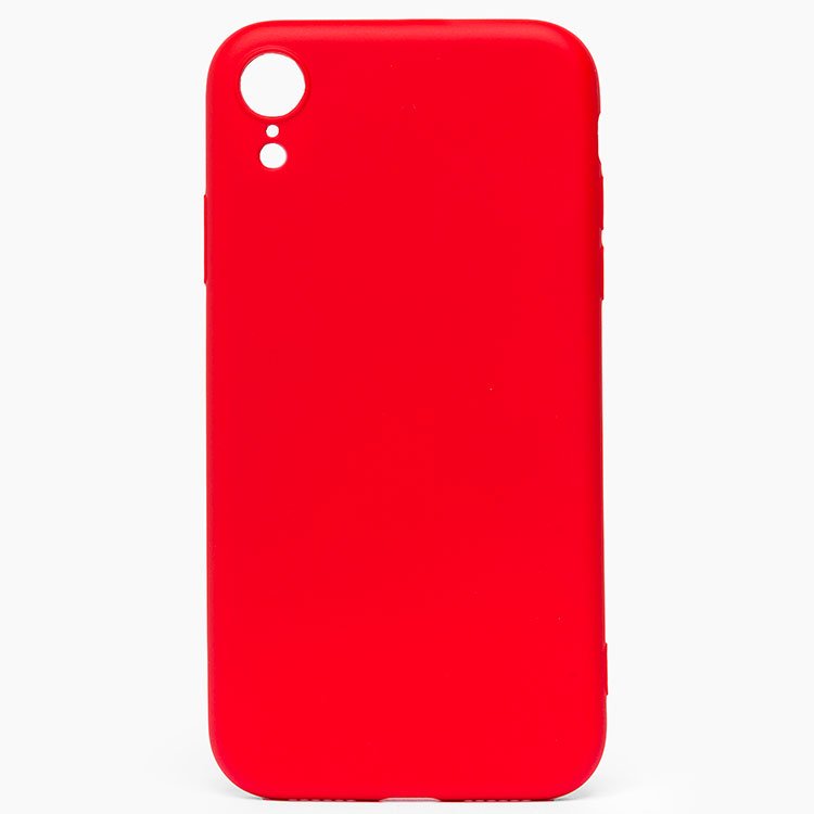

Чехол-накладка Activ Original Design для смартфона Apple iPhone XR, soft-touch, красный (107300)
