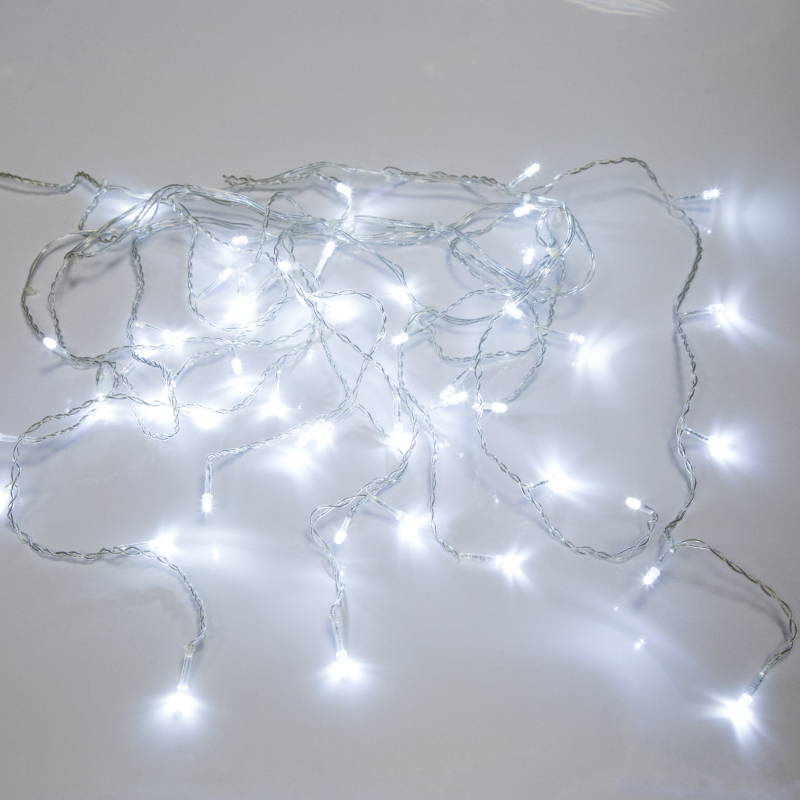 

Гирлянда NEON-NIGHT Бахрома, подсветка белый 48шт., от сети, 1,8х0,5м (255-015), Бахрома