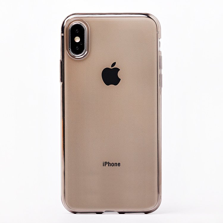 

Чехол-накладка Ultra Slim для смартфона Apple iPhone X/XS, силикон, прозрачный черный (103369)