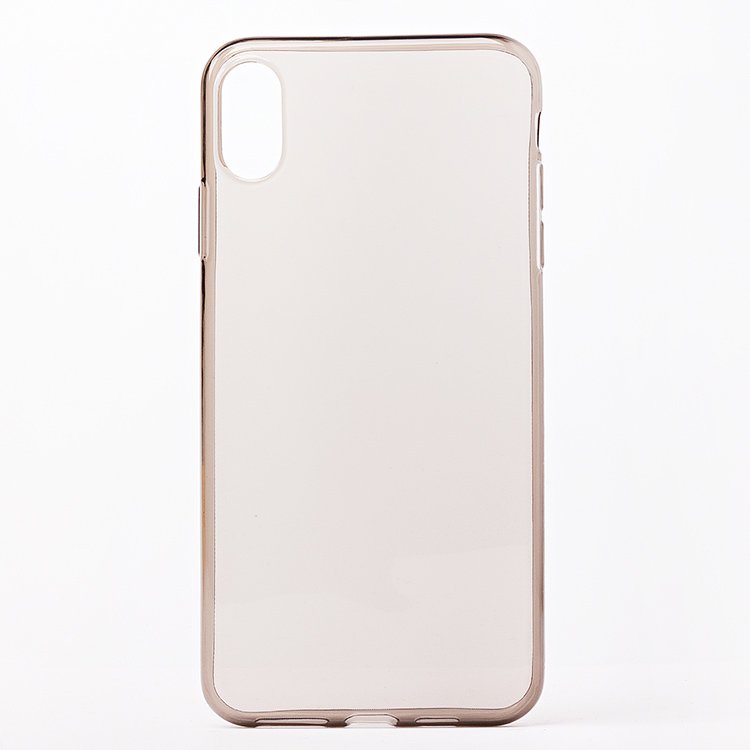 

Чехол-накладка Ultra Slim для смартфона Apple iPhone XS Max, силикон, прозрачный черный (103371)