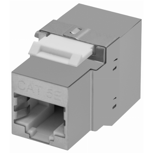 Модуль Keystone SNR, 1xRJ-45 cat.5e экранированный, 6шт., серебристый (SNR-KJ-F5E-180)