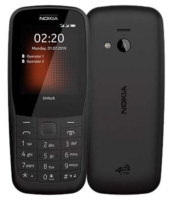 

Мобильный телефон Nokia 220 4G Dual sim 2.4" TN, 24.6Mb/LTE, BT Cam, 2-Sim, 1200mAh, micro-USB, черный (16QUEB01A08), 220 4G Dual sim