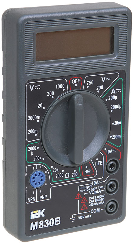 

Мультиметр IEK UNIVERSAL M830B (TMD-2B-830), M830B