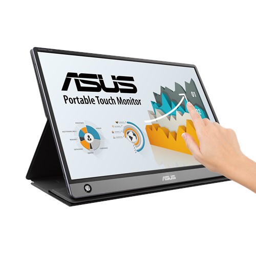 

Монитор 15.6" ASUS ZenScreen сенсорный MB16AMT IPS, сенсорный, 1920x1080 (16:9), 250кд/м2, 5мс, HDMI, USB Type-C, серый, ZenScreen MB16AMT