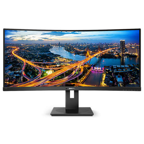 

Монитор 34" Philips 345B1C VA, изогнутый, 3440x1440 (21:9), 300кд/м2, 100 Гц, 5мс, Adaptive-Sync, HDMI, DisplayPort, черный, 345B1C