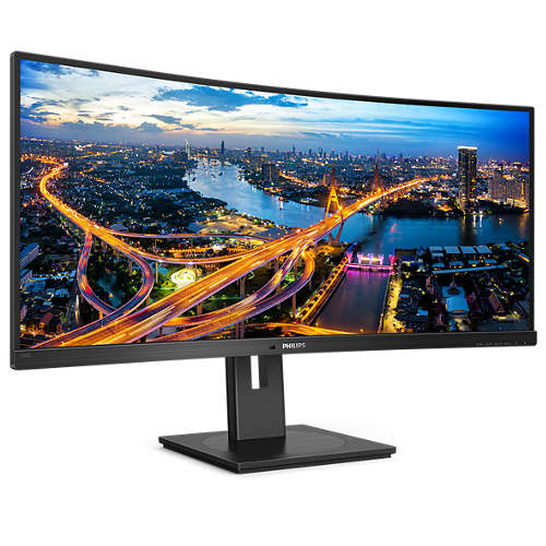 

Монитор 34" Philips 346B1C VA, изогнутый, 3440x1440 (21:9), 300кд/м2, 100 Гц, 5мс, Adaptive-Sync, HDMI, DisplayPort, USB Type-C, черный, 346B1C