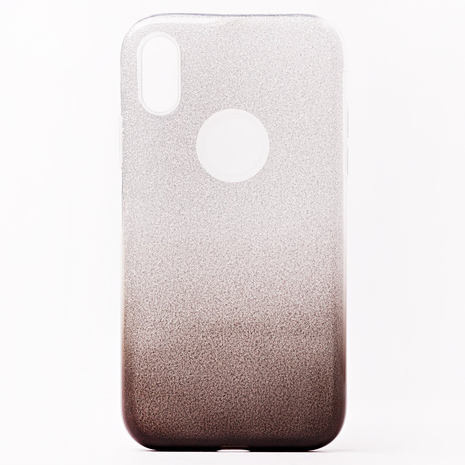 

Чехол-накладка - SC097 для смартфона Apple iPhone XR, черный/серебристый, градиент (109870)
