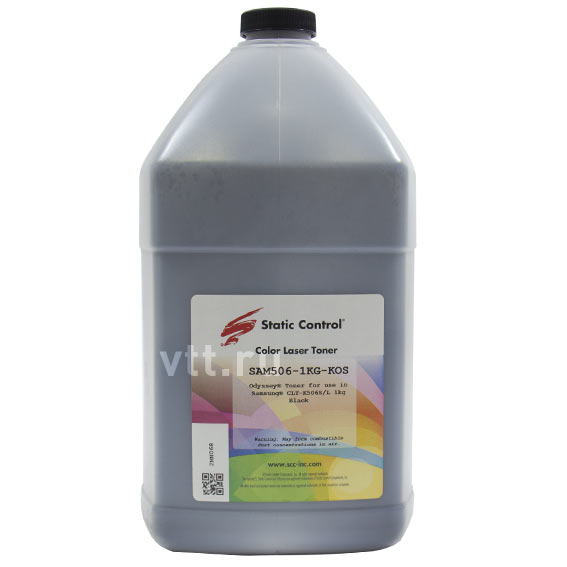 

Тонер Static Control SAM506-1KG-KOS, флакон 1кг, черный, совместимый, для Samsung CLP-506/504, Odyssey, SAM506-1KG-KOS
