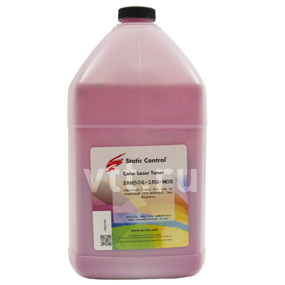

Тонер Static Control SAM506-1KG-MOS, бутыль 1 кг, пурпурный, совместимый для Samsung CLP-506/504, Odyssey, SAM506-1KG-MOS