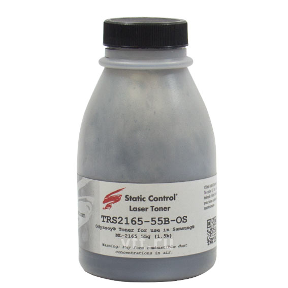 

Тонер Static Control TRS2165-55B-OS, бутыль 55 г, черный, совместимый для Samsung ML 2165/2160/SCX3405, TRS2165-55B-OS