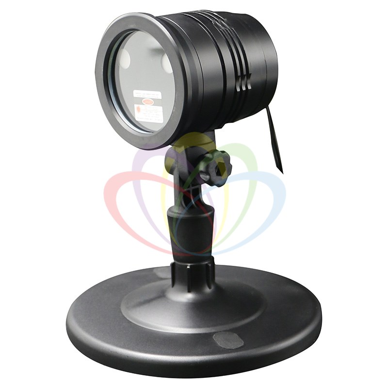 Лазерный проектор Neon-night Original, красная/зеленая подсветка, режимы: колокольчики/снежинки/елочки/дед мороз/точки, от сети, IP44, черный (601-261)
