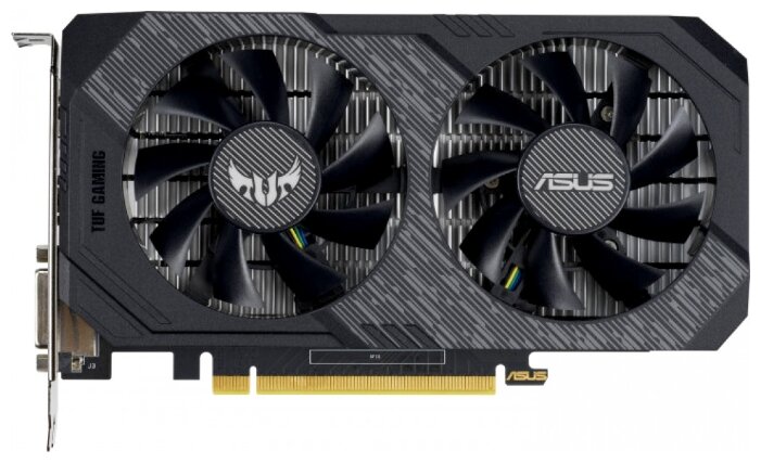 Видеокарта ASUS NVIDIA GeForce GTX1650 SUPER TUF Gaming OC, 4Gb GDDR6, 128bit, PCI-E, DVI, HDMI, DP, Retail (TUF-GTX1650S-O4G-GAMING) - фото 1