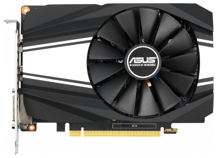 

Видеокарта ASUS NVIDIA GeForce GTX 1650 SUPER Phoenix OC, 4Gb DDR6, 128 бит, PCI-E, DVI, HDMI, DP, Retail (PH-GTX1650S-O4G), Phoenix OC