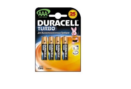 Батарея AAA Duracell LR 03-4BL