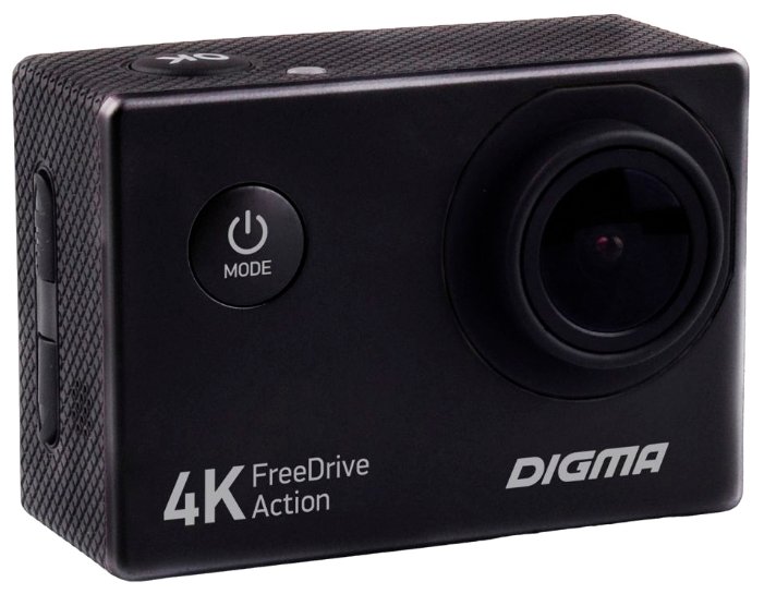 

Видеорегистратор Digma FreeDrive Action 4K WiFi, 3840x2160 30 к/с, 140°, WiFi, microSD (microSDHC), FreeDrive Action 4K WiFi