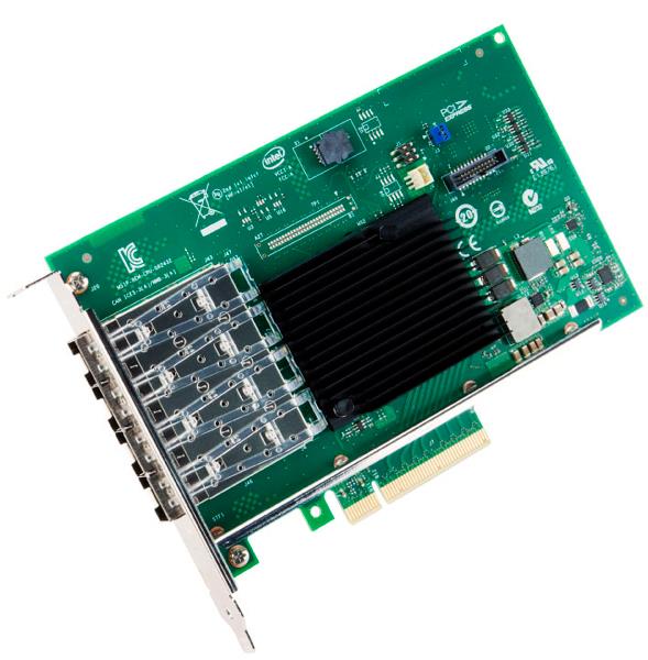 Сетевая карта Intel X710-DA4, 4xSFP+, 10 Гб/с (X710DA4FHBLK 932576)