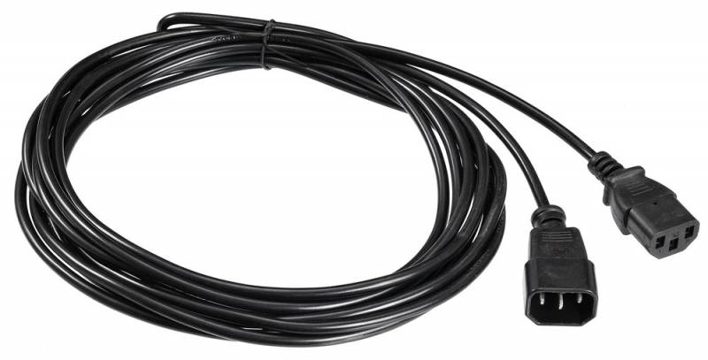 

Кабель-удлинитель IEC 320 C13-IEC 320 C14, 5 м, черный Buro (AN23-1008-5)
