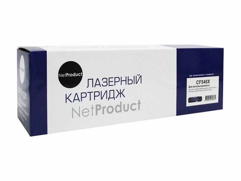 

Картридж лазерный NetProduct N-CF540X (203X/CF540X), черный, 3200 страниц, совместимый, для Color LJ Pro M254nw/M254dw/M280nw/M281fdn/M281fdw с чипом