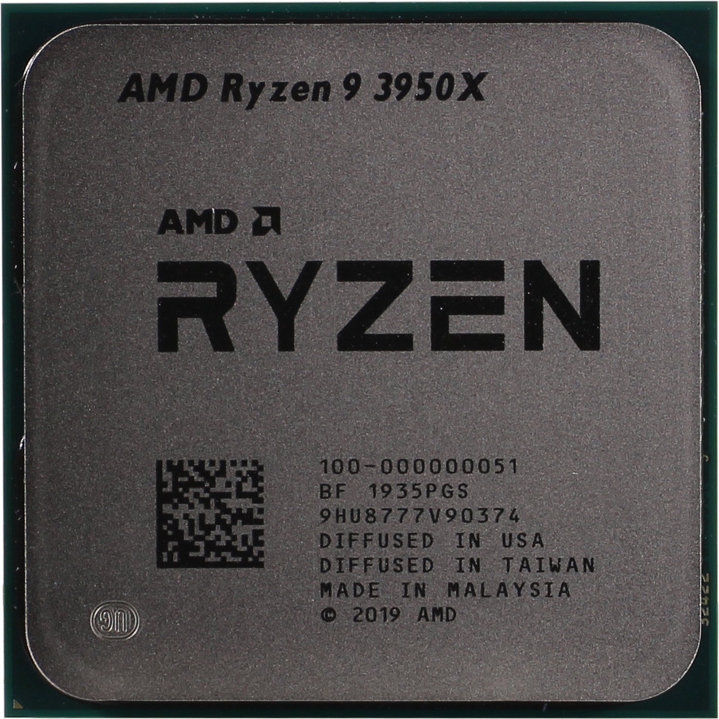 Процессор AMD Ryzen 9-3950X Matisse, 16C/32T, 3500MHz 64Mb TDP-105W SocketAM4 tray (OEM) (100-000000051) - фото 1
