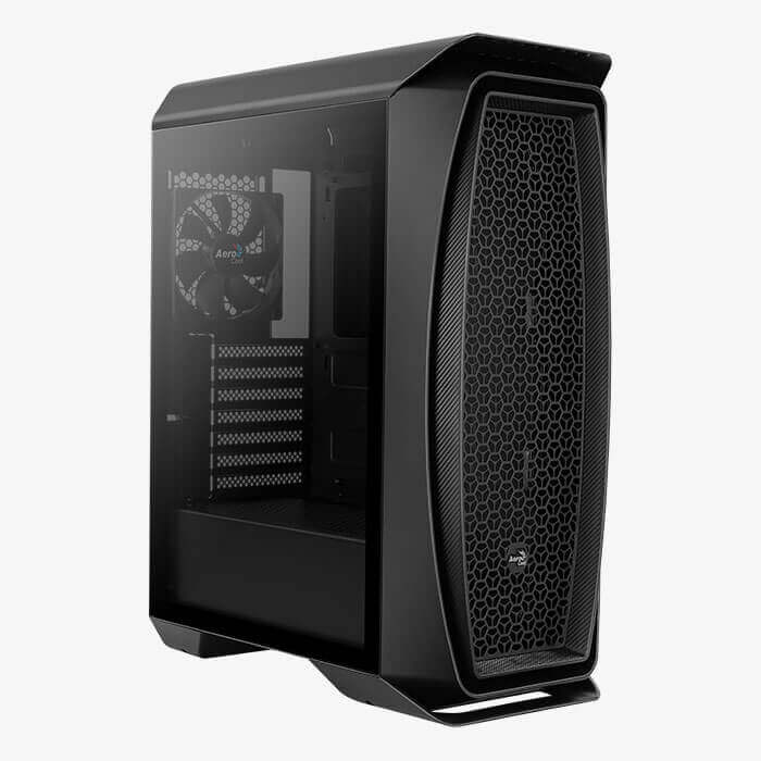 Корпус AeroCool Aero One-G-BK-v1, ATX, Midi-Tower, 2xUSB 3.0, черный, без БП (4710562752304)