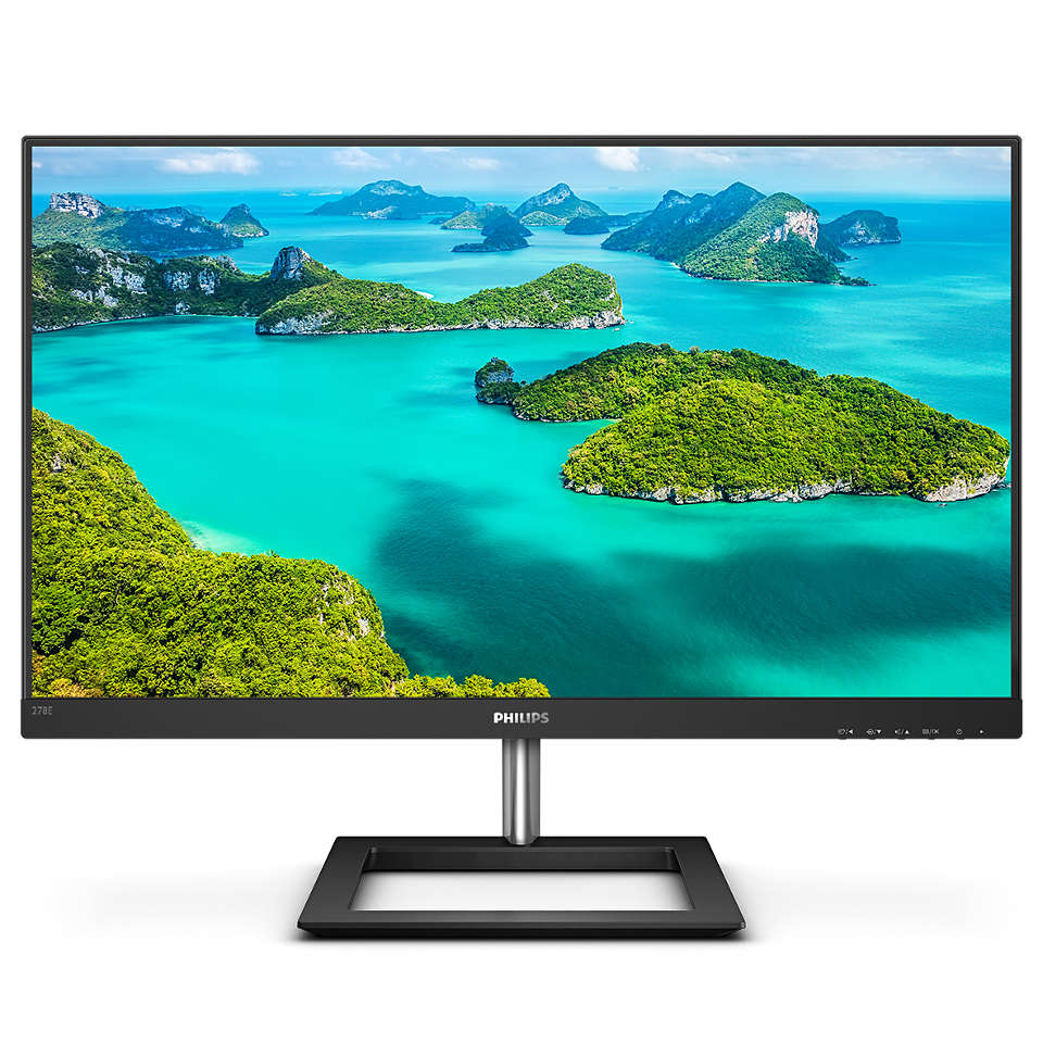 

Монитор 27" Philips 278E1A/00/01 IPS, 3840x2160 (16:9), 350кд/м2, 4мс, HDMI, DisplayPort, черный, 278E1A/00