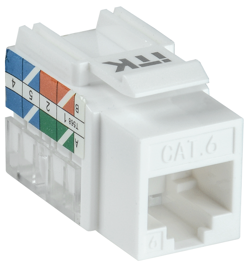 

Модуль Keystone ITK, 1xRJ-45 cat.6, 1шт., белый (CS1-1C06U-11)