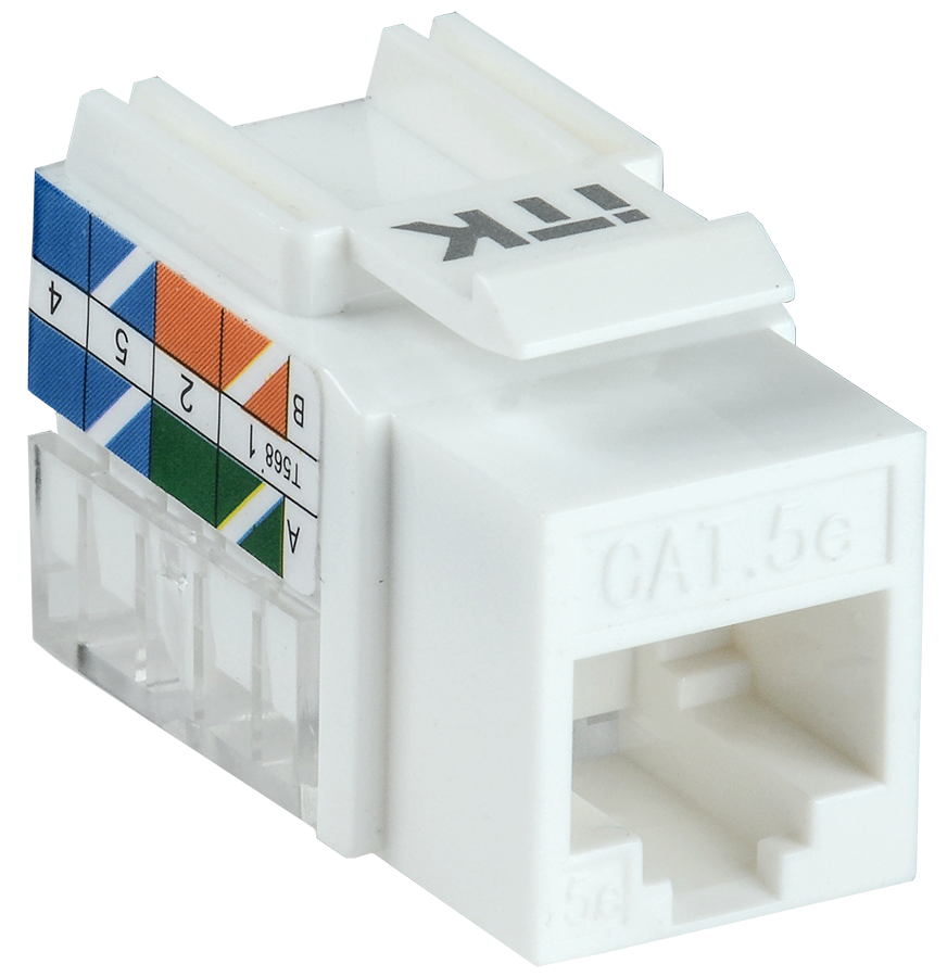 Модуль Keystone ITK, 1xRJ-45 cat.5e, 1шт., белый (CS1-1C5EU-11)