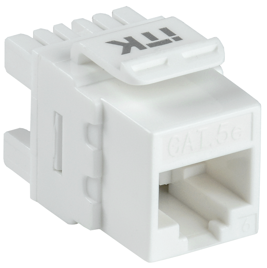 Модуль Keystone ITK, 1xRJ-45 cat.5e, 1шт., белый (CS1-1C5EU-12)