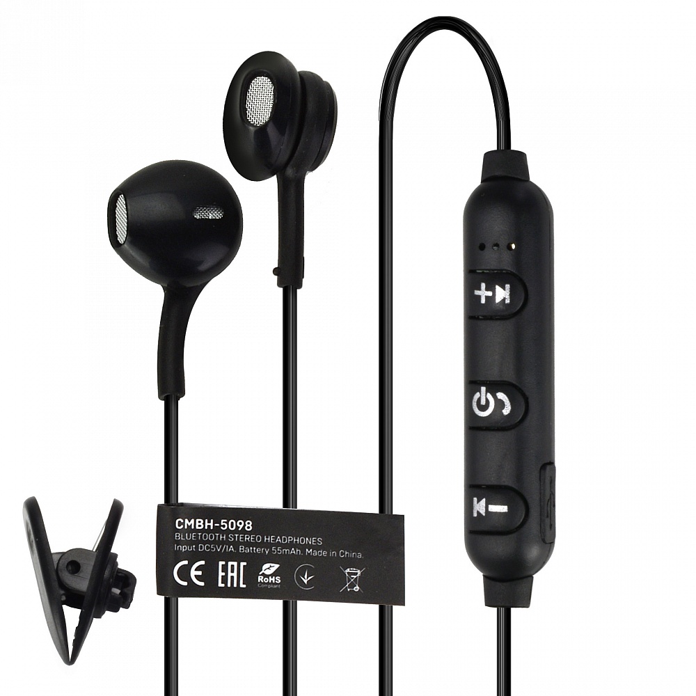 

Беспроводная гарнитура CROWN CMBH-5098, черный, CMBH-5098