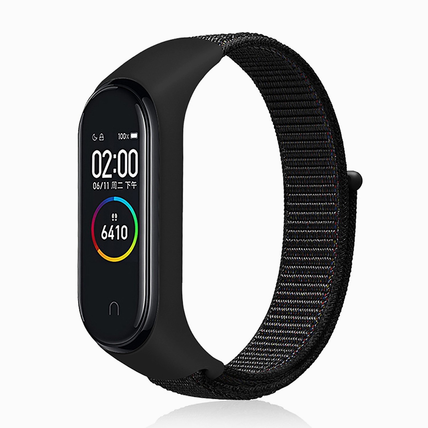 

Ремешок для Xiaomi Mi Band 3/Mi Band 4, спортивный, черный (111864)