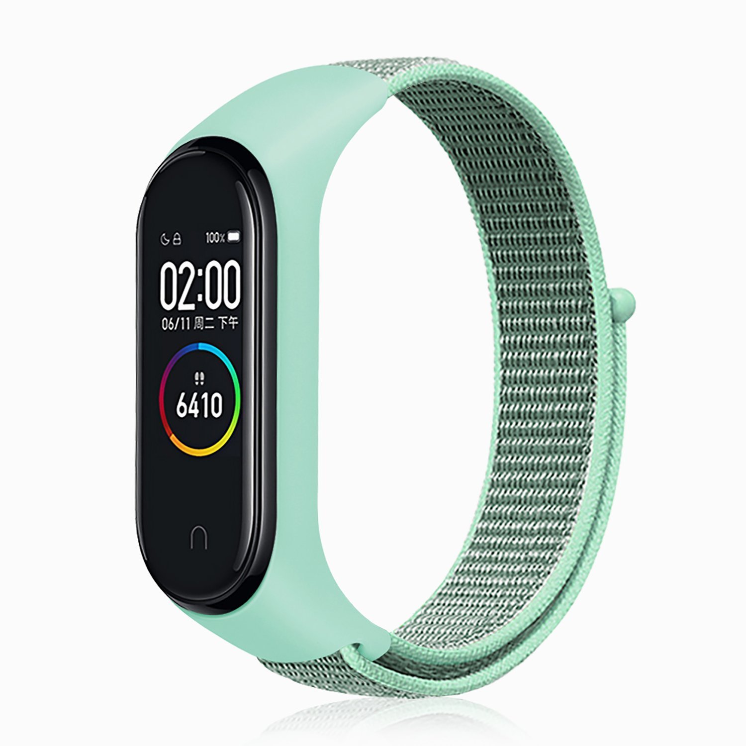 

Ремешок для Xiaomi Mi Band 3/Mi Band 4, спортивный, светло-синий (111871)