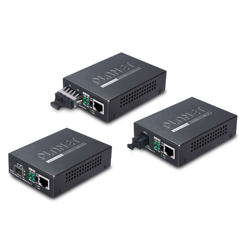 Медиаконвертер Planet GT-806A15, RJ-45x1 Гбит/с, SCx1 Гбит/с, Tx:1310, Rx:1550, 15км