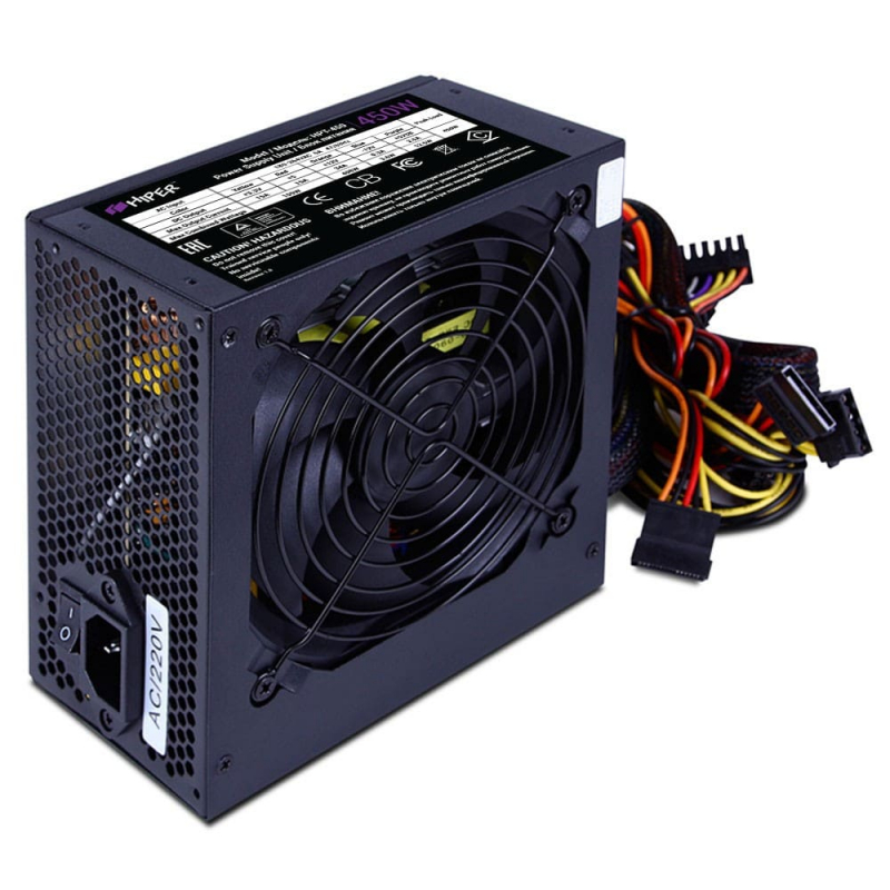 

Блок питания 450 Вт ATX HIPER HPP-450, 120 мм, Retail, HPP-450
