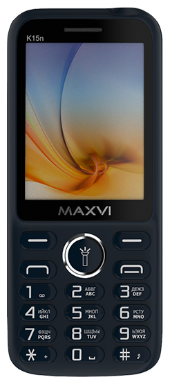 

Мобильный телефон MAXVI K15n, 2.8" TFT, Spreadtrum SC6531, 32Mb RAM, 32Mb, 2-Sim, 1400 мА·ч, micro-USB, синий, K15n