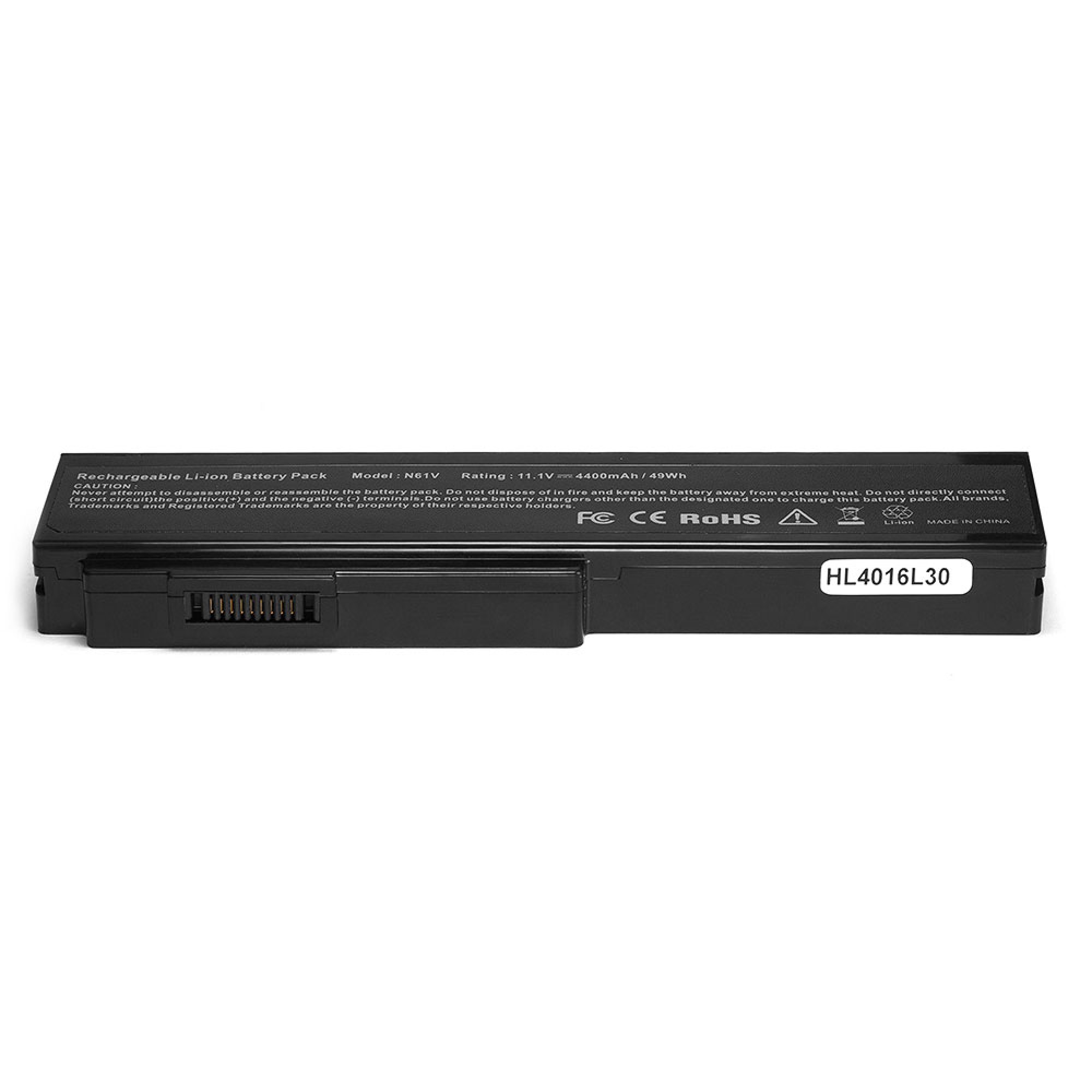 

Аккумуляторная батарея для Asus M50/M60/G50/G51/L50/X55/Pro56/Pro72/N43S/N52/N61/X64/X62/Pro62, A32-M50/A33-M50, 11.1V, 4400mAh, черный (HL4016L30), 0