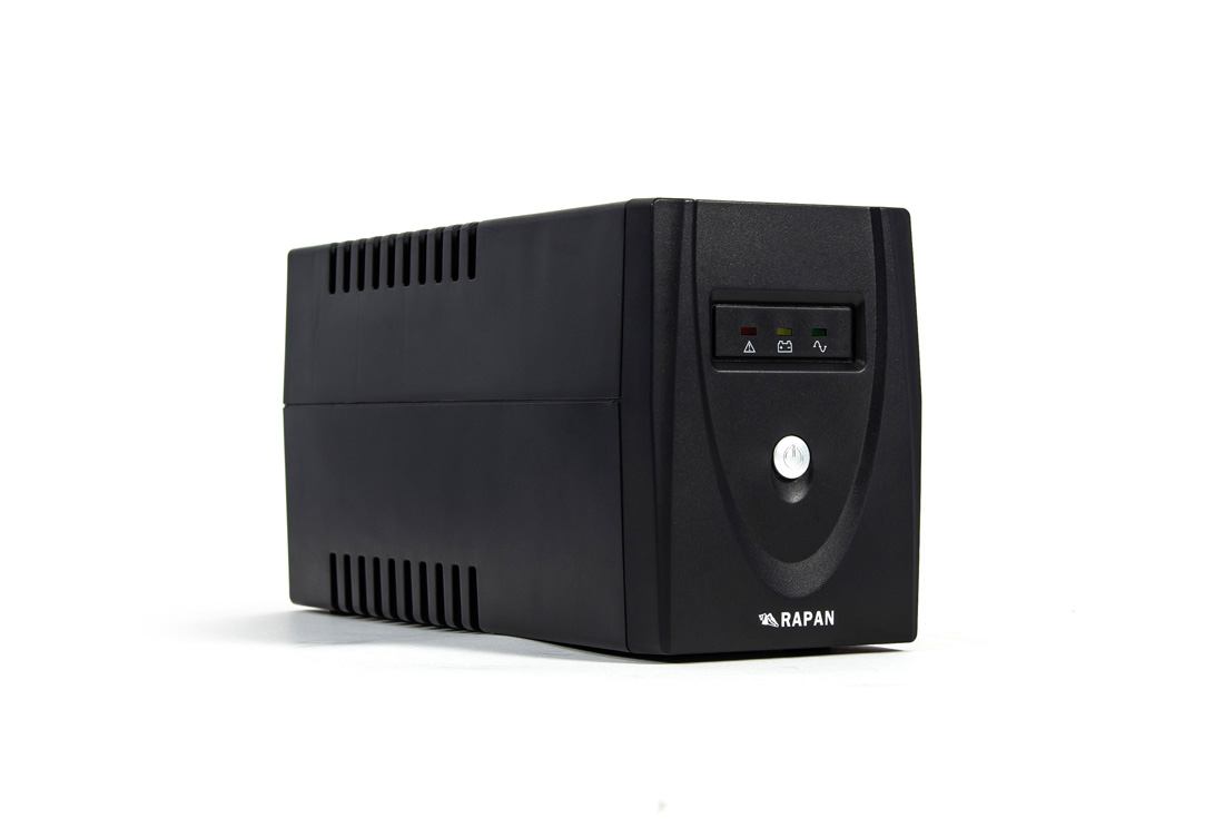 ИБП БАСТИОН RAPAN-UPS 800, 800 VA, 480 Вт, EURO+IEC, розеток - 2, черный (738)