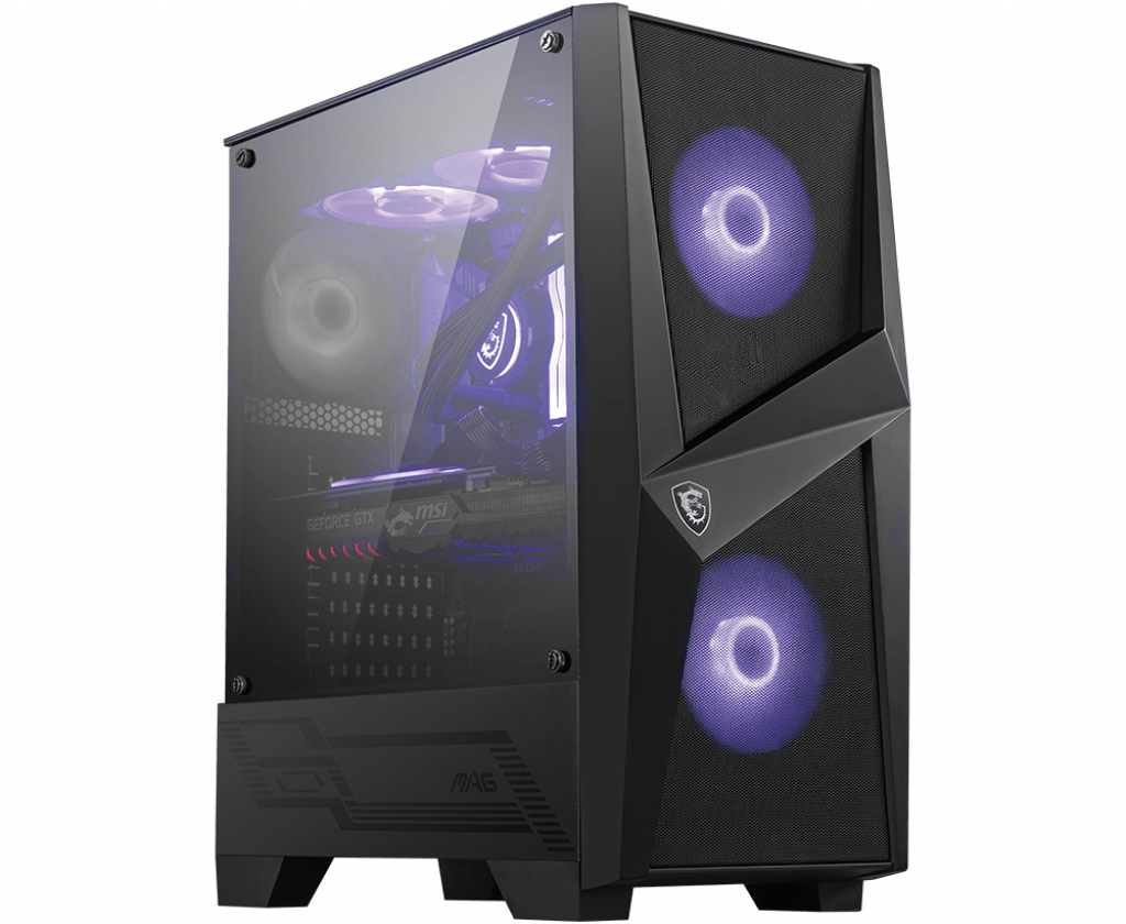 

Корпус MSI MAG Forge 100M, ATX, Midi-Tower, 2xUSB 3.2, черный, без БП, MAG Forge 100M