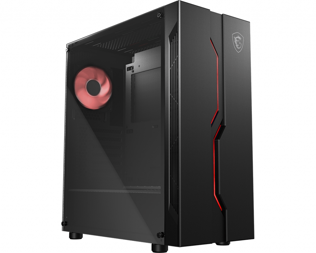 Корпус MSI MAG VAMPIRIC 010M, ATX, Midi-Tower, USB 3.2, черный, без БП