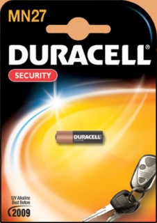 Батарея Duracell MN27, 12V 1шт, цвет серебристый - фото 1