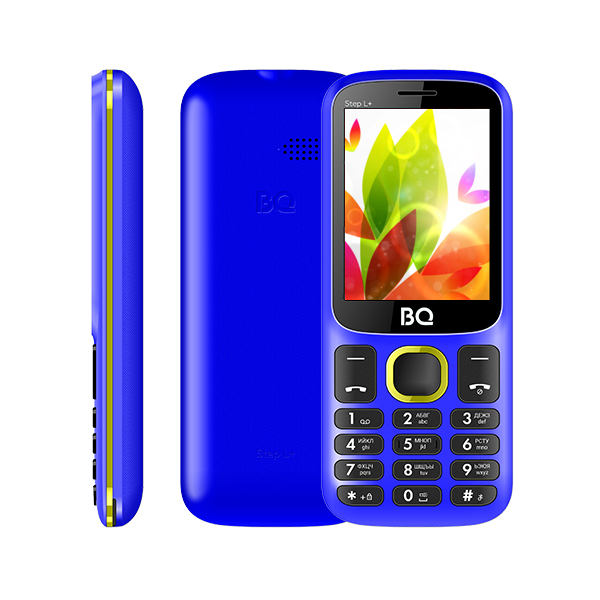 

Мобильный телефон BQ 2440 Step L+, 2.4" 320x240 TN, 32Mb RAM, 32Mb, BT, 2-Sim, 800 мА·ч, micro-USB, синий/желтый, 2440 Step L+